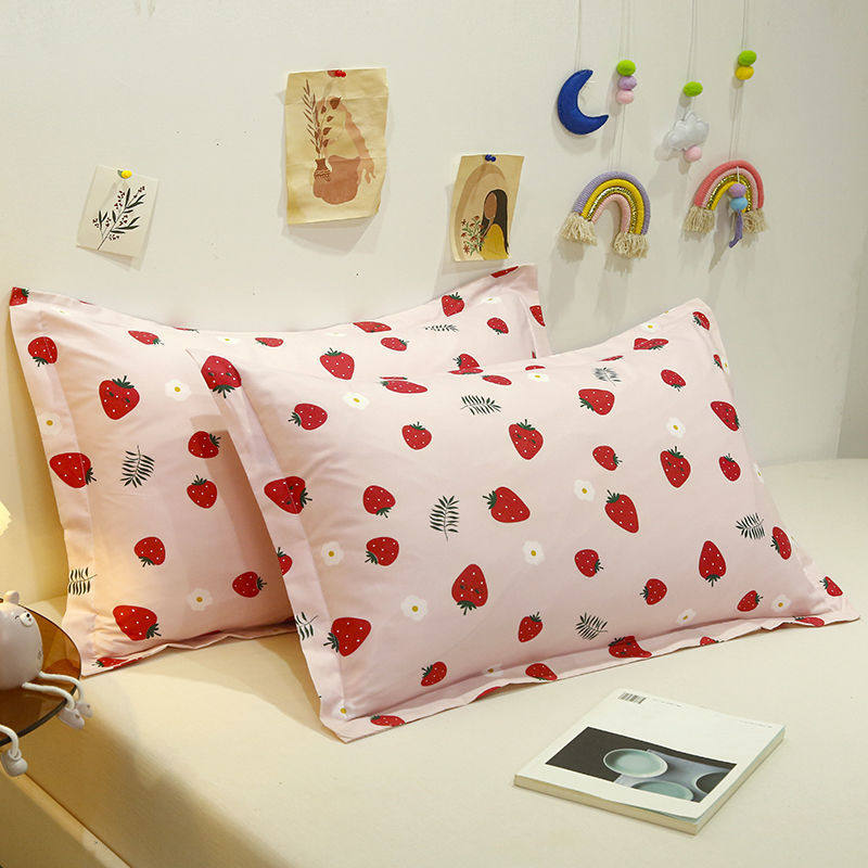 A Pair of Pure Cotton Pillowcases, Pillowcases for Adults, Men and Women, Pillowcases, Pillowcases, One Pack