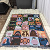 Cute Cartoon Animal Avatar Cotton Thread Blanket Sofa Blanket Single Person Blanket Sofa Cover Blanket Bed Blanket Wall Tapestry