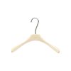 Clothing Store Special Clothes Hanger Solid Wood Rice White Milk White Non-slip Seamless Clothes Trouser Rack Women's Adult Clothes Support LOGO