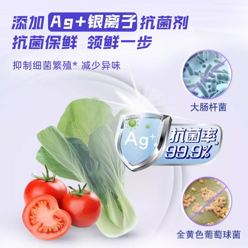 Silver Ion Antibacterial Preservation Film Food Grade Household PE Preservation Film Cover Refrigerator Cover Bowl Vegetable Cover Bowl Cover Preservation Bag