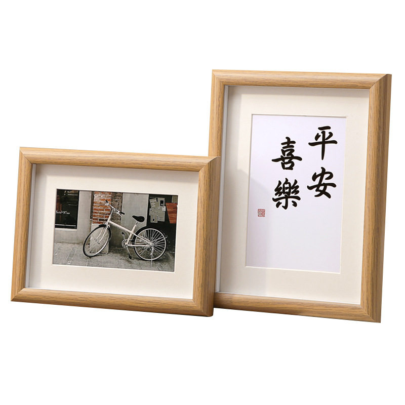 Wooden Photo Frame Table Stereo Wooden Frame 5 6inch 678inch A4 Calligraphy Framed Display Empty Frame Picture Frame Ornaments