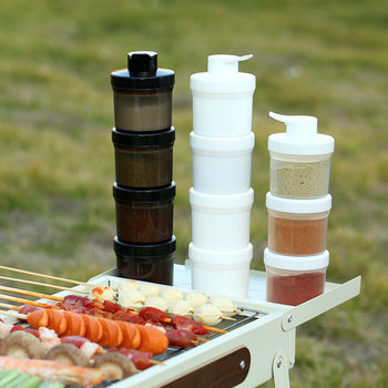 Outdoor Portable and Combinable Seasoning Box Set for Travel, Camping, Picnic, Fishing, Barbecue, Free and Portable Seasoning Box