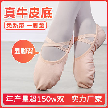 Dance shoes lace-free elastic female children's soft bottom exercise shoes indoor body yoga cat claw dancing shoes wholesale