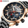 Curren Carreen Men's Business Steel Band Watch Quartz Calendar Six-pin Multifunctional Men's Watch 8391watch