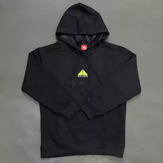 Autumn and Winter Fleece-Lined Hook Stusi Acg Joint Pure Color Embroidered Logo Hooded Zipper Cardigan Sweatshirt Jacket