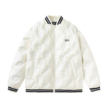 New Winter Korean Style Fashionable Design Lightweight Down Jacket Men's Warm Loose Couple Baseball Jacket Jacket