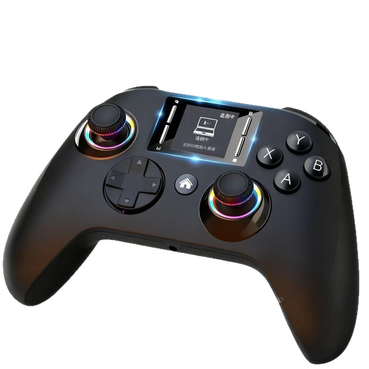 New Gaming Controller with Screen｜Macro Programming+Rgb Lighting+Six-Axis Motion Sensing｜Switch Android Pc Ps4