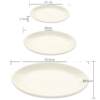 A5 White Imitation Porcelain Fish Plate Dan Plate Oval Flat Plate Foreign Trade Plastic Plate Hot Pot Lettuce Plate melamine Tableware Plate