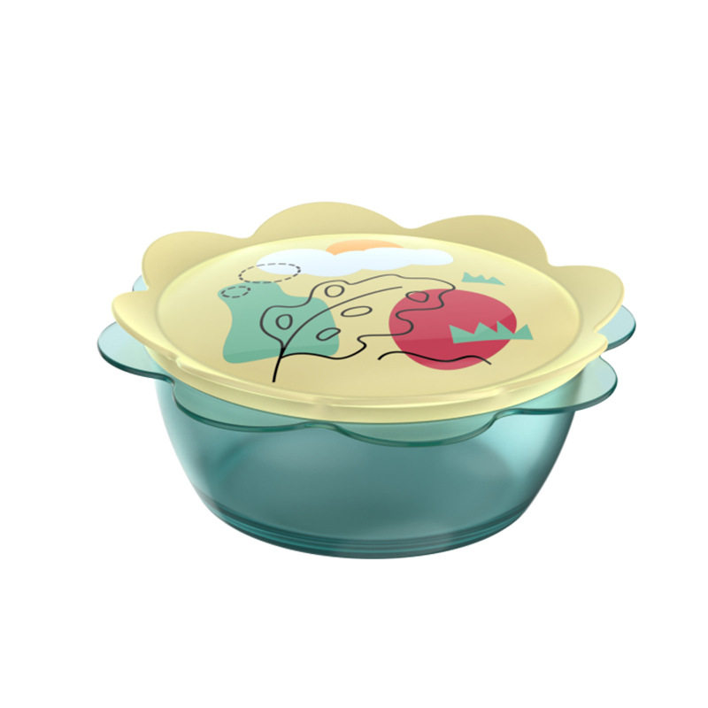 Cute Flower Shaped Food Bowl, Children's Bowl, Fruit Bowl, Salad Bowl with Lid