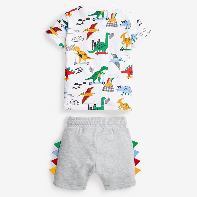 Custom-made Kids' Set, [Style] New Summer Short-sleeve Kids' Cartoon Outfit, Cotton Boys' Set