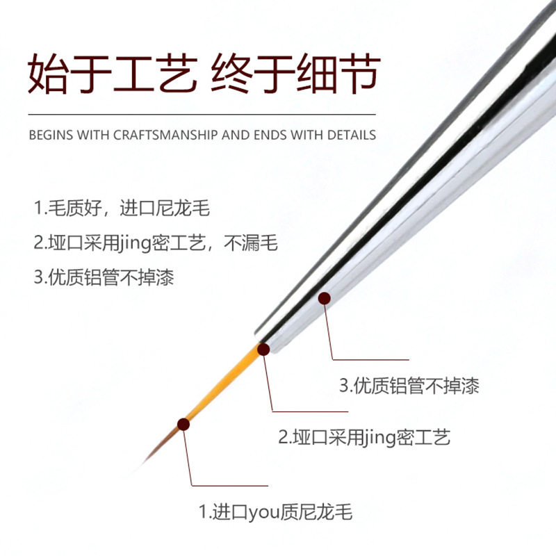 Manicure Tool Brush Set, Professional French Smudge Pen, Beginner String Light Therapy Pen, Complete Set of Painting Pens