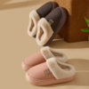 Waterproof Cotton Slippers for Women in Autumn and Winter 2025 New Home Warm and Comfortable Plus Suede Antibacterial Cotton Shoes for Men to Wear Outside