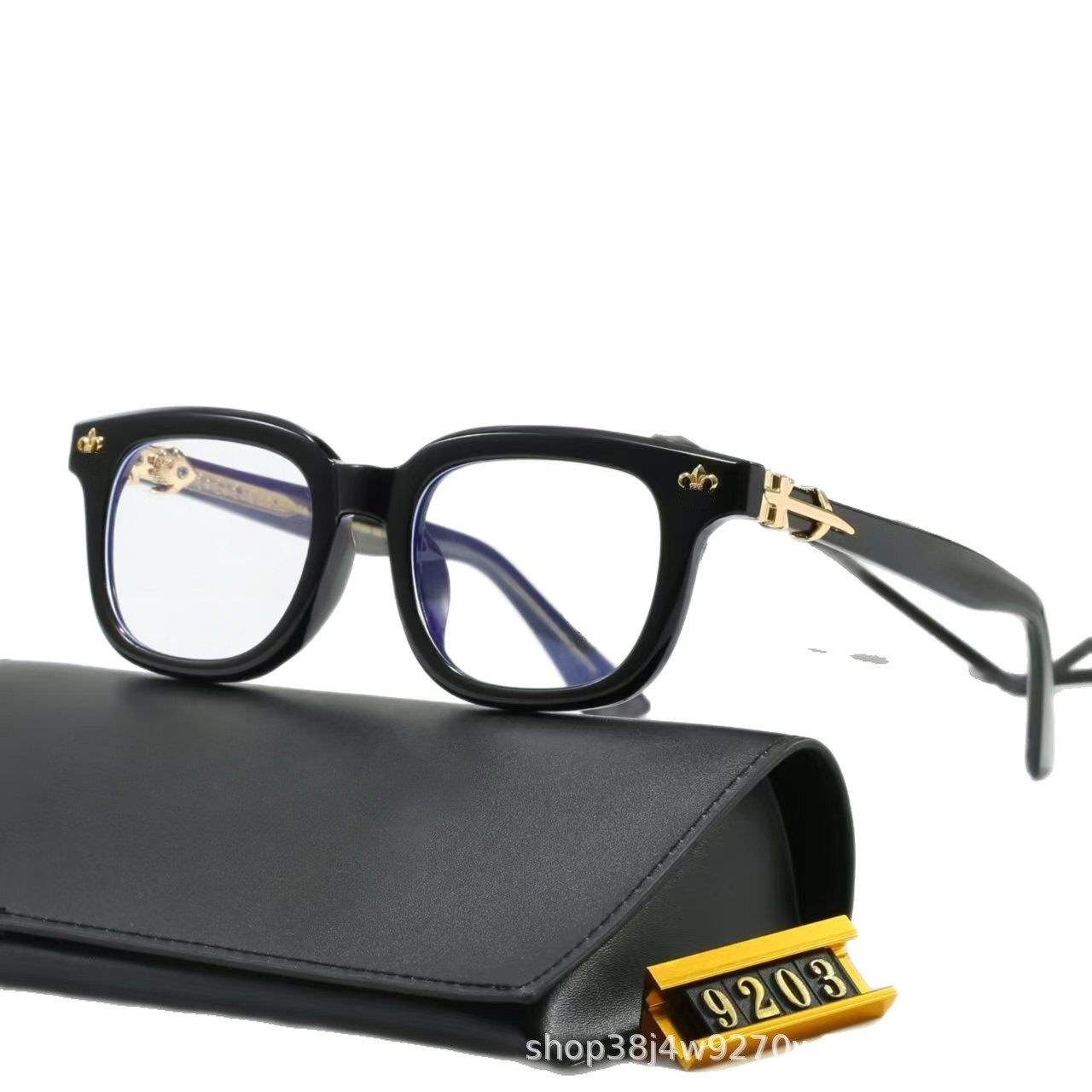 2025 New European and American Cross-Border Fashion Personality Eyeglass Frames Street Style Plain Lenses Amazon Hot-Selling Wholesale