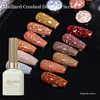 Net red flash virtue pull disco broken drill nail polish glue 2023 new white nail art suit
