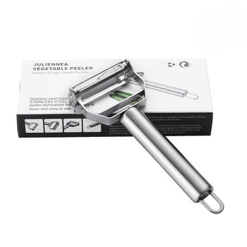Stainless Steel Double-Headed Grater Multifunctional Peeler Potato Peeling Planer Peeler Hole Digging Melon Peeling Tool