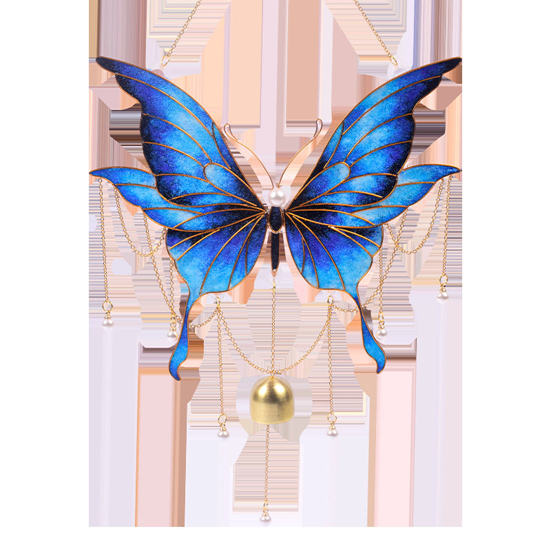 National Day Handmade Material Package Pendant Gift Filigree Enamel Full Set DIY Cloisonne Creative Wind Chime Pendant Wholesale