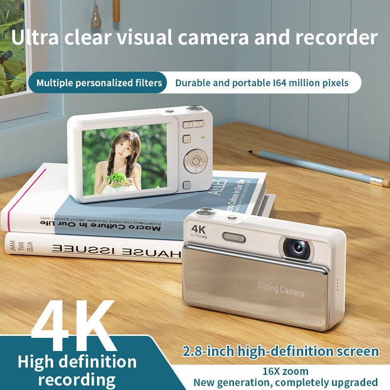 New M15 Slider Digital Camera Ccd Campus Camera Photo and Video One-Hour Student Mirrorless Camera Gift