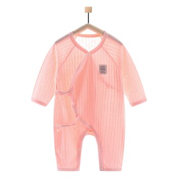 Baby Siaman Clothes for Boys and Girls Baby Thin Summer Newborn Children's Long-sleeved Pure Cotton Harper Air Conditioning Pajamas Summer Clothes