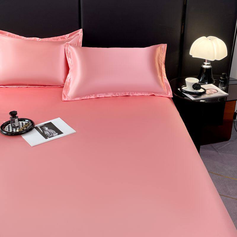 2025 New Summer Washable Ice Silk Four-Piece Set Single Product Bed Bed Sheets Quilt Cover Pillowcase Wholesale