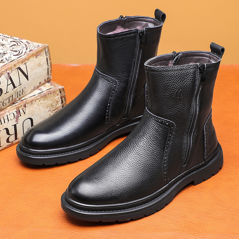 (Mới) Mã A4959 Giá 1300K: Giày Boot Martin Nam Wetde Hàng Mùa Xuân Thu Đông Ma Sát Chống Trượt Dày Ấm Giày Dép Nam Chất Liệu Vải Bông G04 Sản Phẩm Mới, (Miễn Phí Vận Chuyển Toàn Quốc).