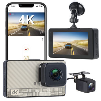 Wifi High-Definition Dashcam Driving Recorder Front and Rear Dual Recording Mobile Phone Interconnection Private Model High-Definition Cross-Border Recorder