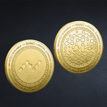 Manufacturers Wholesale Metal New Digital Virtual Coins Nano Xrb Ada Eth Bitcoin Commemorative Coin Collection