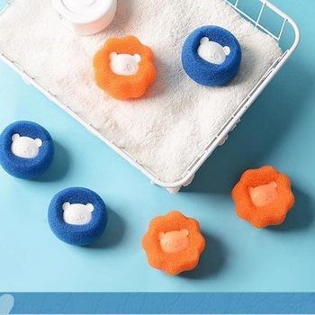 Lint Remover for Washing Machine, Cat Hair Adsorption and Removal Device, Laundry Hair Removal Filter Mesh Bag, Drum Magic Laundry Ball