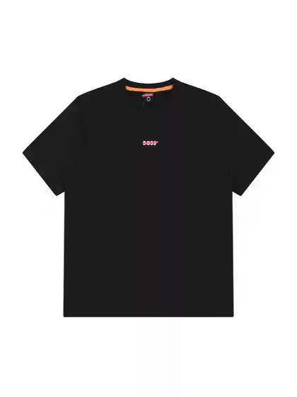A generation of German brand BOS men's cotton short sleeve small letter printed T-shirt