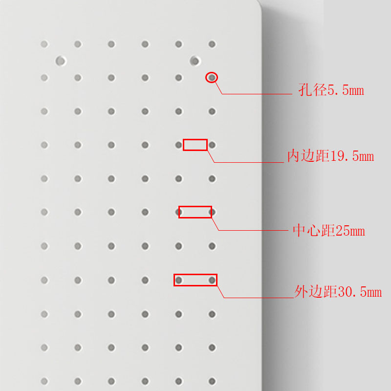 Desktop Pegboard Vertical Storage Rack Metal Hanging Desk Organizer Display Rack Free-Standing Desktop Storage
