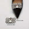 2026 New Cross-Border Dropshipping of 2 Elegant White Rhinestone Detachable Shoe Clips