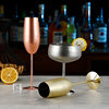 304 stainless steel wine glass single-layer goblet restaurant KTV cocktail glass champagne glass creative bar Cup