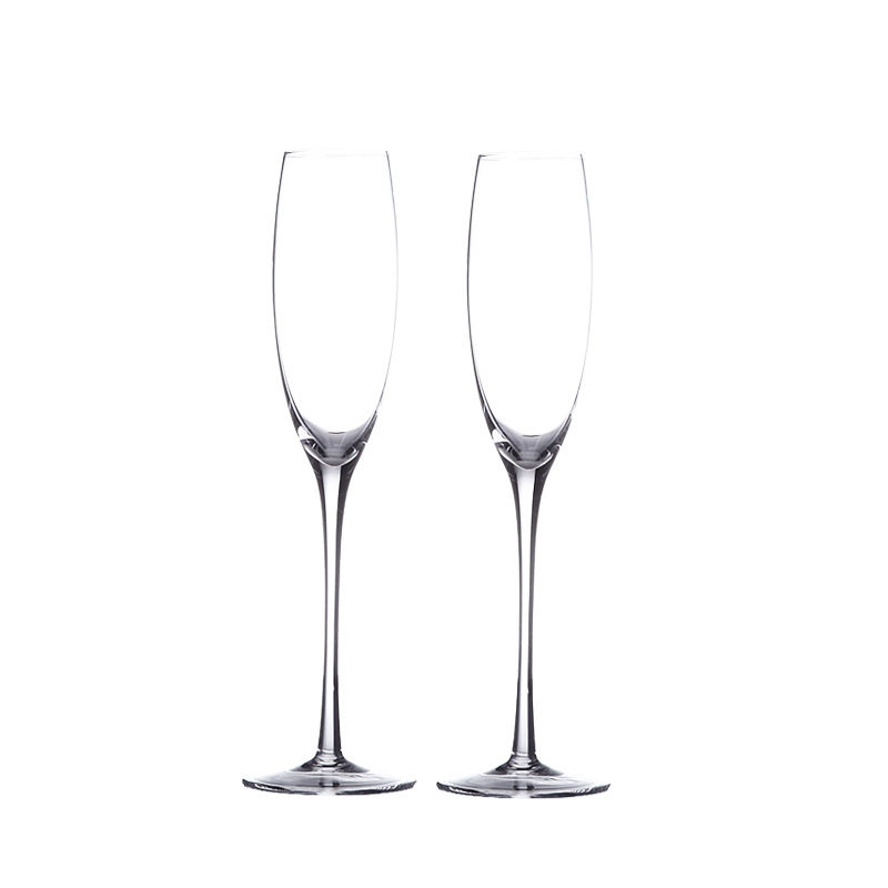 High-grade handmade crystal glass champagne glass chicken tail bubble glass creative red wine glass gift glass combination set