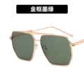Gold frame dark green