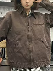 Detroit Workwear Jacket - Vintage Harrington Jacket for Men and Women, American Retro Style