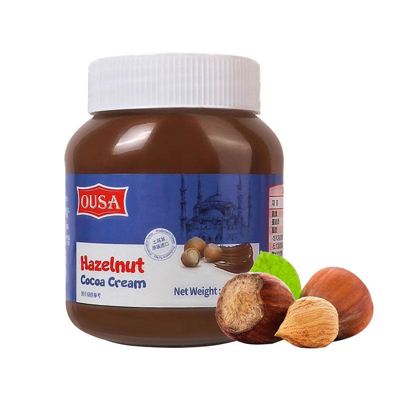 Ousa Original Imported Seasoning Sauce Hazelnut Cocoa Flavor Chocolate Spread Bread Biscuits 350G/Can