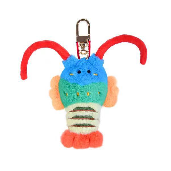 Authentic Ocean Alliance Cute Fresh Plush Pendant Shrimp Fish Oyster Doll Hanging Decoration for Girls Bag Gift