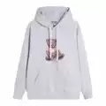 White flower gray [little bear hooded style]