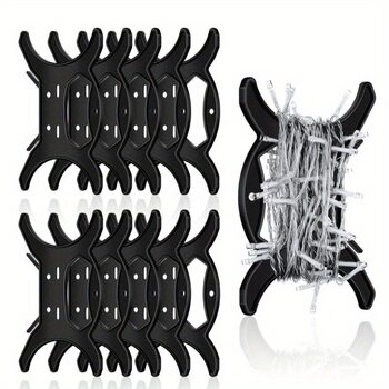 Factory in stock wholesale black wire management board winder storage board multifunctional durable plastic lamp wire winding board