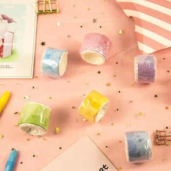 Hand account Cloud Nebula and paper tape special-shaped hand account element landscape base collage material frosted material