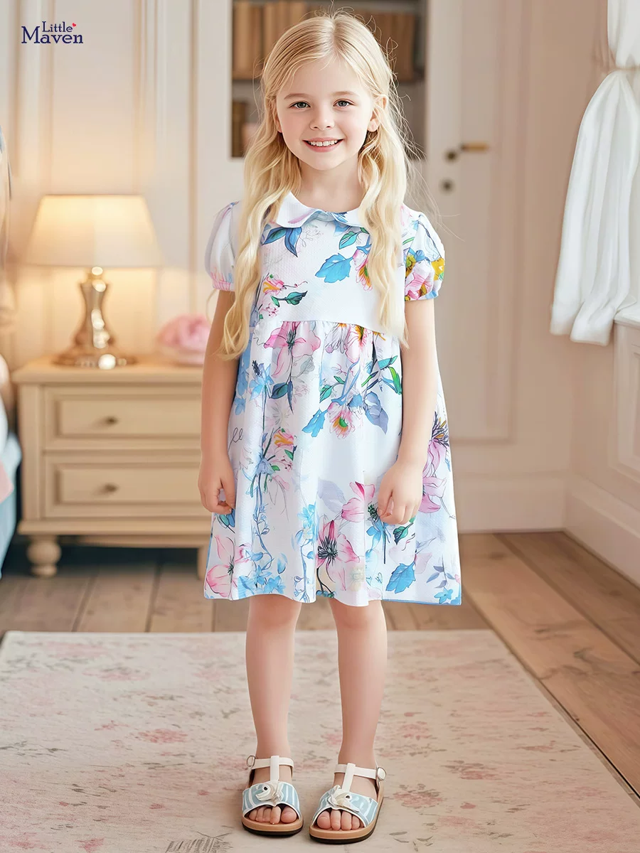 New Summer [Style] Kids' Princess Dress, Cotton Short-sleeve Girls' Dress