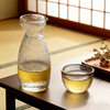 Japanese-Style Hammered Transparent Glass Eagle's Beak Sake Set Rice Wine Warmer Sake Cup Sake Jug Wine Set Wholesale