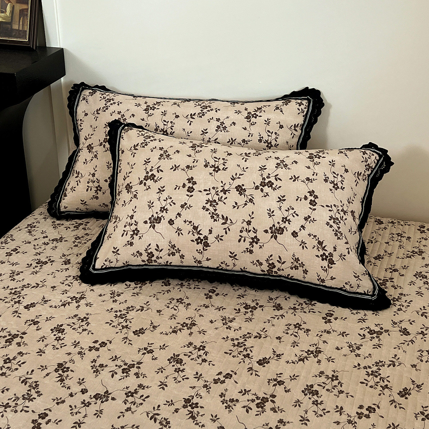 French Retro Wrinkled Yarn Quilt Cover Four-Piece Set 2025 New Pure Cotton Bedding Bed