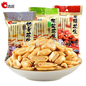 Qiaqia peanut pepper and salt milk flavor spicy flavor bagged Anhui recommend cooked peanut rice wine dish