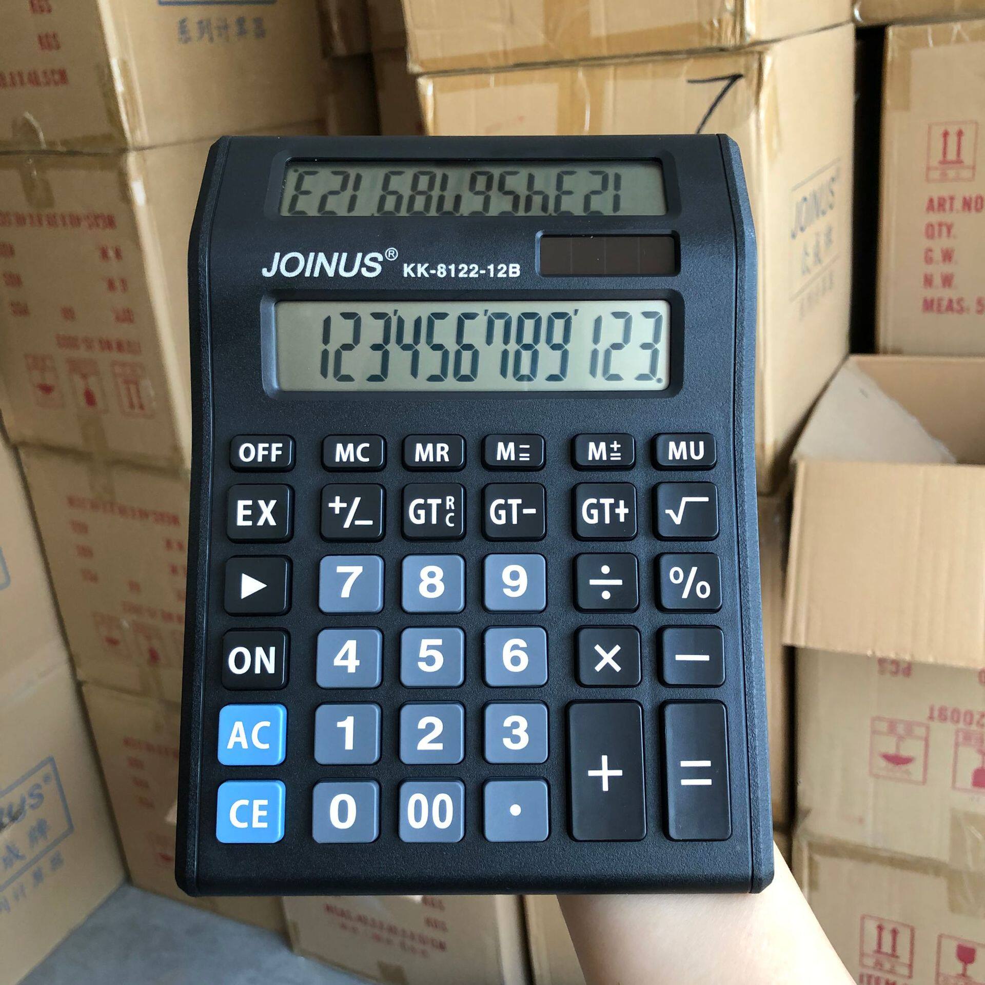 JOINUS Zhongcheng เครื่องคิดเลขคำนวณ 8122-12B dual หน้าจอคอม...