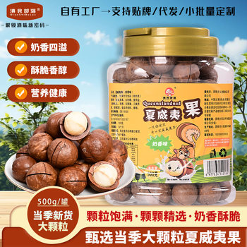 Yunnan Macadamia Nuts 500g Canned Nuts with Opener for Pregnant Women and Kidsren Snacks Large Fruit Wholesale Macadamia Nuts