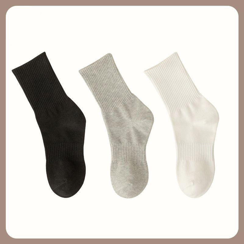 跨境诸暨运动袜透气女士白色船袜春夏季篮球长袜男士中筒袜子批发