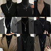 Simple design sense sweater necklace female high sense long necklace niche temperament double sweater chain jewelry wholesale
