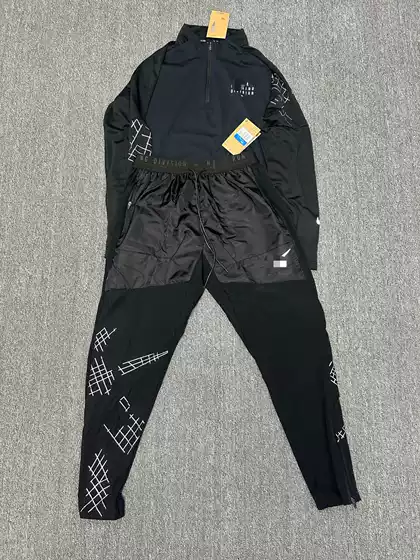 2025 New Cross-Border Model Quick-Dry Long-Sleeve Half-Zip Stand Collar Outdoor Sports Casual Set Breathable Pants Trendy
