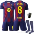 Size 8 with socks + protective gear