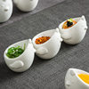 Restaurant creative egg tray hotel dip dish set hot pot restaurant small dish chicken molecular dish